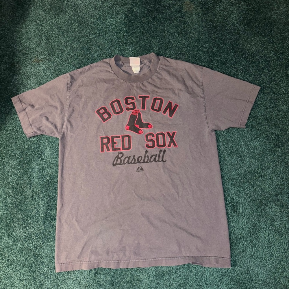 Men’s Boston Red Sox Gray T-Shirt Size Large